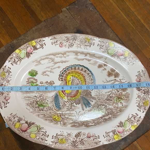 18” Vintage Ironstone Turkey Platter Trimont Ware Japan - Picture 5 of 6